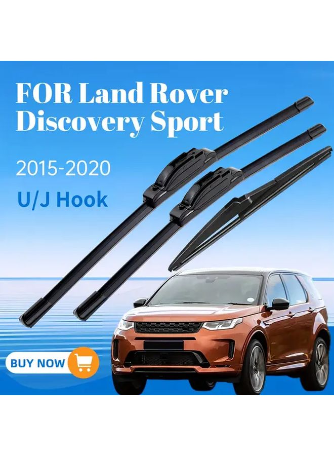 Land Rover Discovery Sport 2015 2020 Front Rear Wiper Blade Set 26 20 12 Inch - Image 1